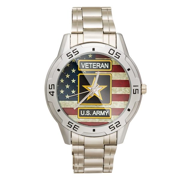 US Army Veteran Stainless Steel Watch